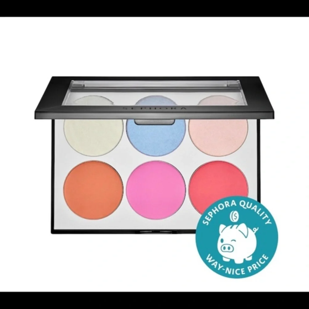 🎉Host Pick🎉 NWT Rare! 6 Pc Sephora Holographic Face & Cheek Palette